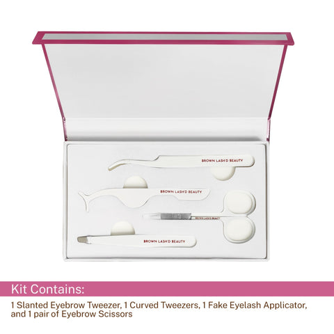 4-Piece Lash Tweezer & Scissor Set